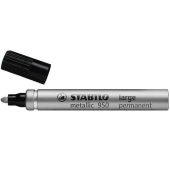 Marqueur Stabilo metallic - marqueur métallique pointe large 2mm argent -  Surligneur Et Marqueur - Achat & prix