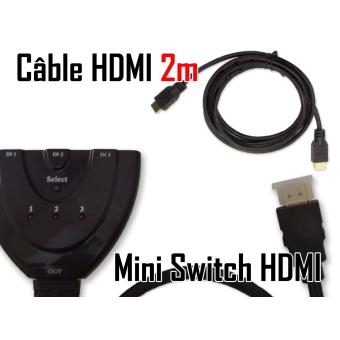 15% sur CABLING® switch HDMI - 2 entrées + 1 sortie - Adaptateur