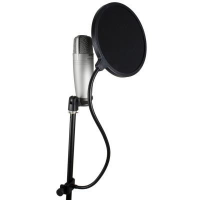 Tiger MSA21-BK Écran acoustique avec large filtre anti-pop Noir