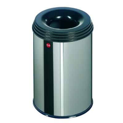 HAILO 0915-022 PROFILINE SAFE 15 CORBEILLE À PAPIER ANTI-FEU EXTINCTION POUBELLE INOX 15 L