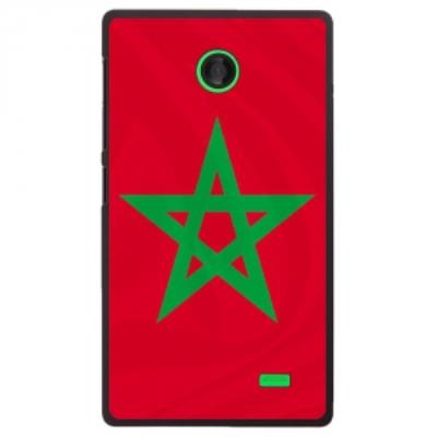 Coque rigide pour Nokia X avec impression Motifs drapeau du Maroc