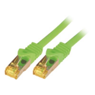 M-Cab Raw - Câble De Réseau - Rj-45 (M) - Rj-45 (M) - 3 M - Sftp, Pimf - Cat 7 - Moulé, Sans Crochet, Sans Halogène - Vert