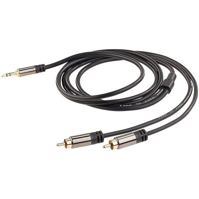 Câble stéréo Premium Cinch / Jack 3,5 mm mâle - 1 m
