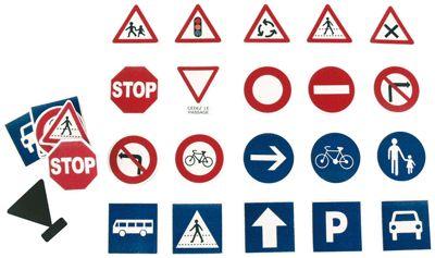 Oz International - Panneaux Routiers Magnétiques - Lot De 40