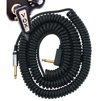 Accessoires guitares VOX VCC90BK CABLE SPIRALE NOIR 9M Cable jack guitare