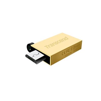 Transcend 8 Go Clé USB / Micro USB OTG JetFlash 380 Doré TS8GJF380G