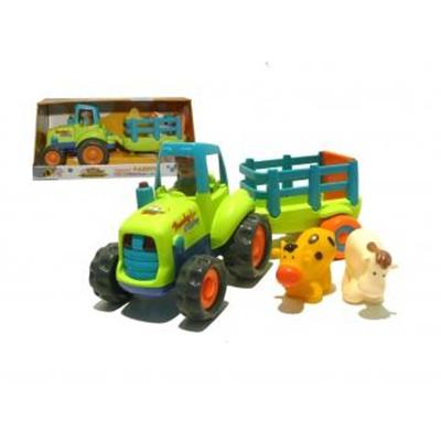 Tracteur avec remorque sons et lumières avec animaux IMAGIN