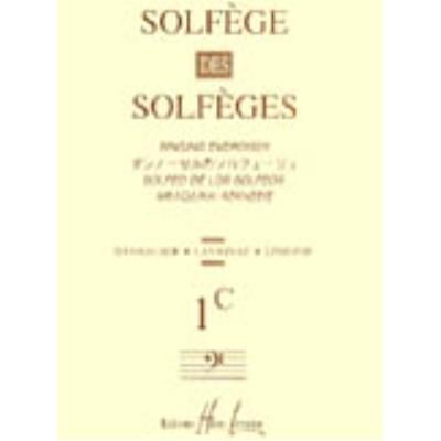 Méthodes et pédagogie LEMOINE LAVIGNAC ALBERT - SOLFÈGE DES SOLFÈGES VOL.1C FA SANS ACCOMPAGNEMENT Formation musicale - solfège