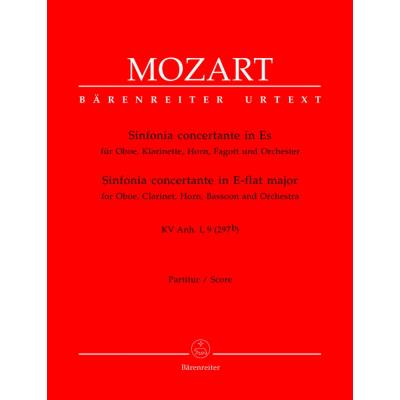 Partitions classique BARENREITER MOZART W.A. - SYMPHONIE CONCERTANTE EN MIB MAJEUR KV ANH. I, 9 (297B) - CONDUCTEUR Grand format