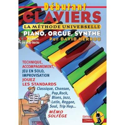 Méthodes et pédagogie JJREBILLARD HERROU D. - DEBUTANT CLAVIERS + CD COLLECTION REBILLARD Clavier numérique