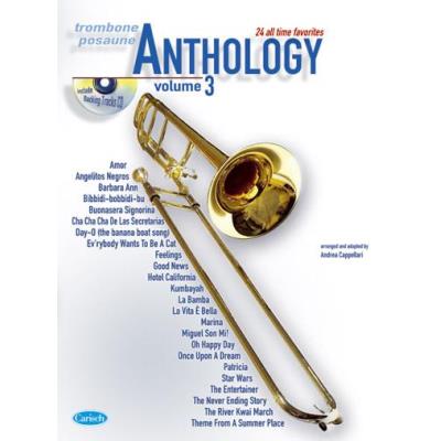Partitions classique CARISCH CAPPELLARI A. - ANTHOLOGY VOL. 3 + CD - TROMBONE Trompette