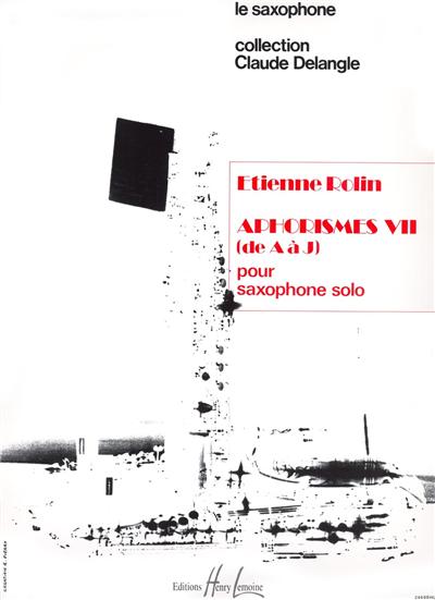 APHORISMES VII (A A J)