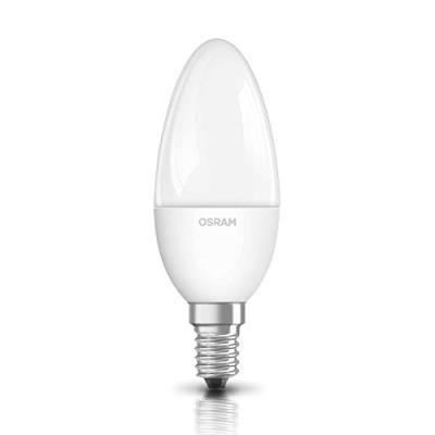 Osram ampoule led e14 dimmable superstar classic b ampoule basse consommation / 6 w- équivalent à une ampoule incandescente de 40 w, ampoule led en forme de bougie /mat, blanc chaud - 2700k
