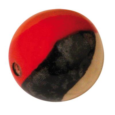 Perle en bois - Boule - Pop Art - Ø 20 mm - Fait main