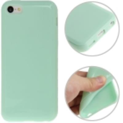 Housse Coque Etui Gel Silicone Tpu   Lisse bleu-Vert  Pour Apple Iphone 5c