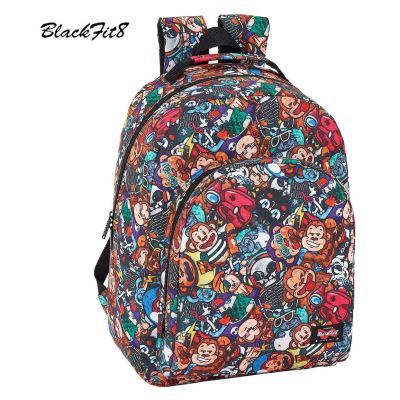 Monkey Sac à dos Cartable adaptable 32x42x15