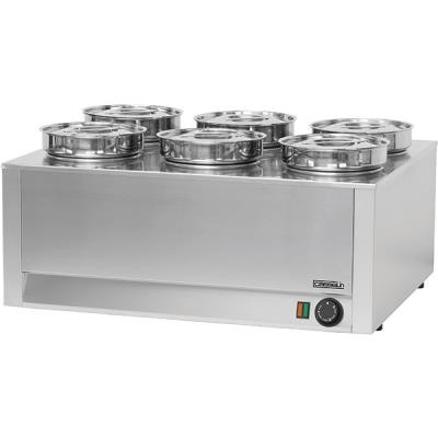 Bain-marie à sauce 6 cuves 6x4,5l Casselin CBMS6