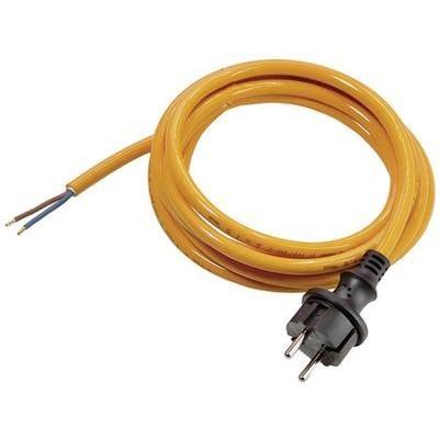 Cordon dalimentation secteur as schwabe 3 m 2x1,0 orange h05bq-f 2x1,0 mm² 70911