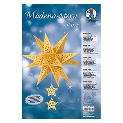 Ursus 34660000 modena étoile stars, papeterie, 230 g, din a4, jaune