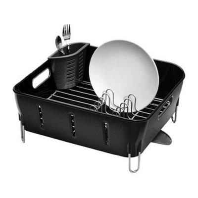 Simplehuman égouttoir à vaisselle compact plastique noir