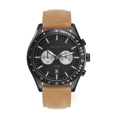 Montre ESPRIT Ryan Chronograph-ES108241004 en Cuir Marron