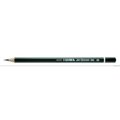 Lyra Crayon Rembrandt pour dessin d'art Mine 8B Noir
