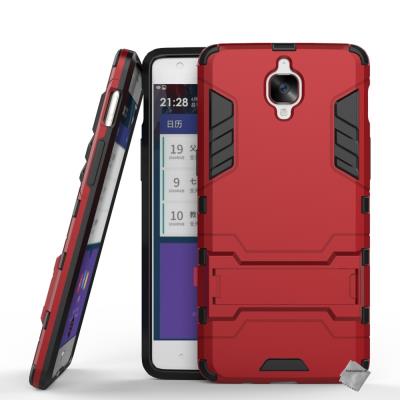 Housse etui coque rigide anti choc pour OnePlus 3 - ROUGE