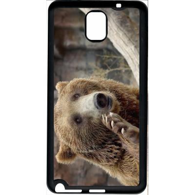 Coque samsung note 3 gros ours brun
