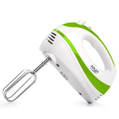 Batteur 300 W Mixeur Batteur Batteur 5 Niveaux + Turbo De Choix De Couleur Grün Weiß Adler Ad4205G