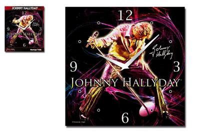 Pendule Toile Johnny Hallyday