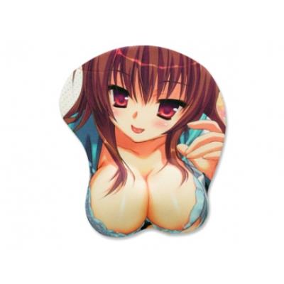 Tapis informatique ergonomique manga brune tapis de souris relief sexy fun insolite informatique
