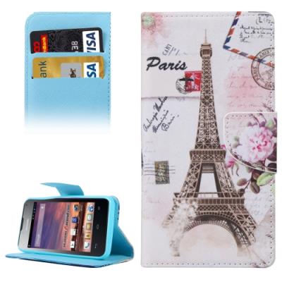 Huawei Y560 Coque housse Cuir PU  Tour Eiffel