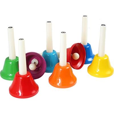 Atlas gr1832 pack de 8 cloches de main multicolore