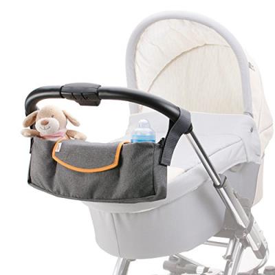 Diago 30053.75277 deluxe sac à fixer à la poussette gris/orange