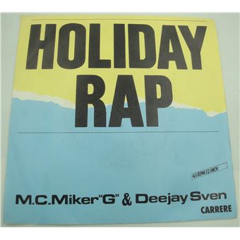 M.C. MIKER G and DEEJAY SVEN holiday rap/whimsical touch SP 7 1986