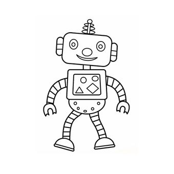Livre de coloriages pour enfants robot de 3 à 8 ans, 49 pages Format 21x  29,7 cm (A4) OverBooker - relié - OverBooker - Achat Livre