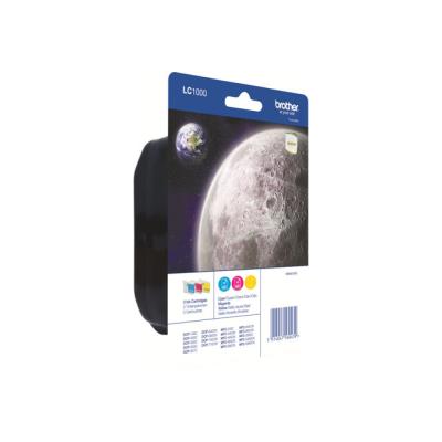 Brother LC1000RBWBP - 3 - geel, cyaan, magenta - origineel - inktcartridge