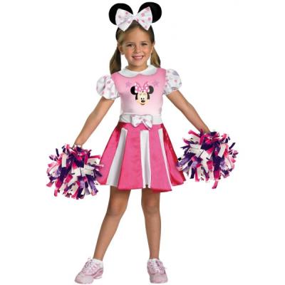 Costume de Minnie Mouse Clubhouse pom-pom girl pour fille - 4-6 ans