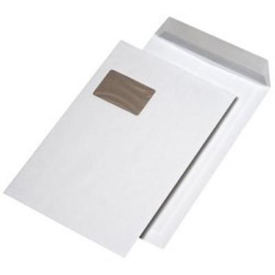 Mailmedia pappr?ckwandtaschen c4, mit fenster, wei§ 38123 0