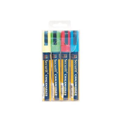 Lot de 4 feutres craie coloris assortis