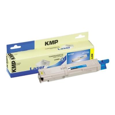 KMP O-T21 - geel - tonercartridge (alternative for: OKI 43459329)