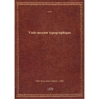 Vade-mecum typographique