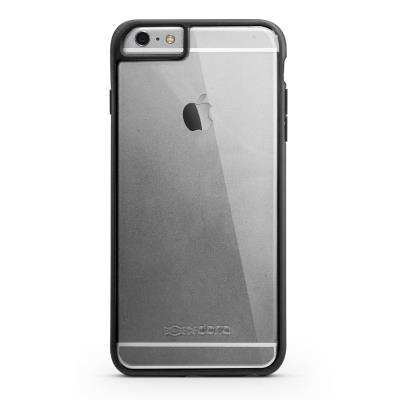 X-Doria Scene - Achterzijde behuizing voor mobiele telefoon - polycarbonaat, rubber - zwart - voor Apple iPhone 6 Plus