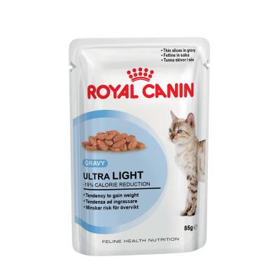 Bouchées en sauce pour chats royal canin ultra light 10 - 12 sachets 85 g
