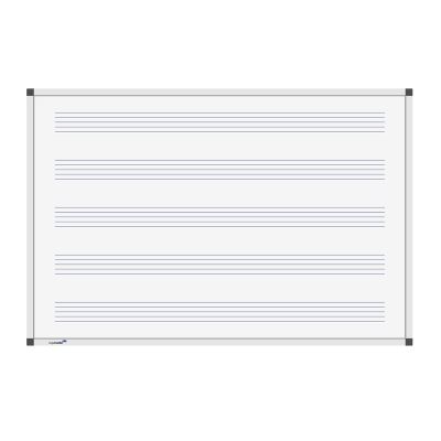 Tableau blanc - portées musicales 100 x 150 cm
