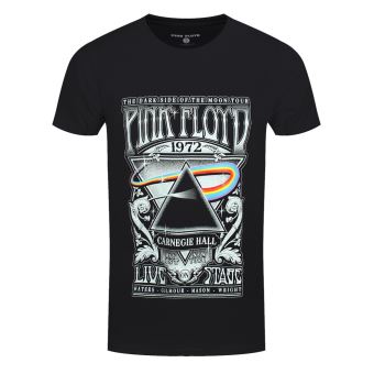 Pink Floyd T-Shirt Carnegie Hall Poster Homme Noir - Taille XL