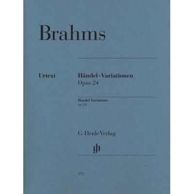 Partitions classique HENLE VERLAG BRAHMS J. - HANDEL VARIATIONS OP. 24 Piano