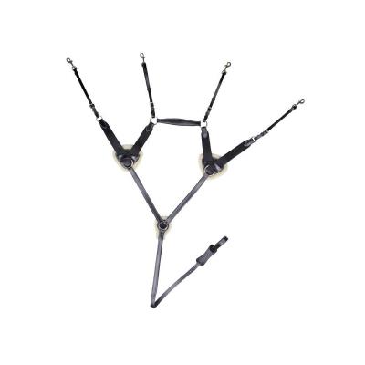 Collier de chasse cinq points Noir Poney