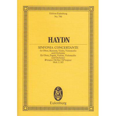 Partitions classique EULENBURG HAYDN J. - SYMPHONIE CONCERTANTE B-DUR - CONDUCTEUR DE POCHE Format poche
