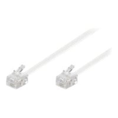 Goobay telefoonkabel - 10 m - wit